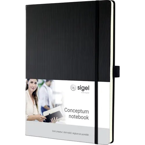Sigel CONCEPTUM® CO108 Notizbuch punktkariert Schwarz Anzahl der Blätter: 97 DIN A4 Sigel CONCEPTUM® CO108 Notizbuch punktkariert Schwarz Anzahl der Blätter: 97 DIN A4