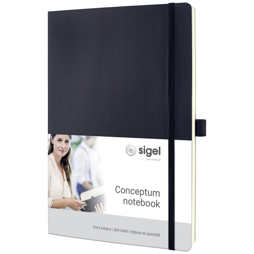 Sigel CONCEPTUM® CO308 Notizbuch punktkariert Schwarz Anzahl der Blätter: 97 DIN A4 Sigel CONCEPTUM® CO308 Notizbuch punktkariert Schwarz Anzahl der Blätter: 97 DIN A4