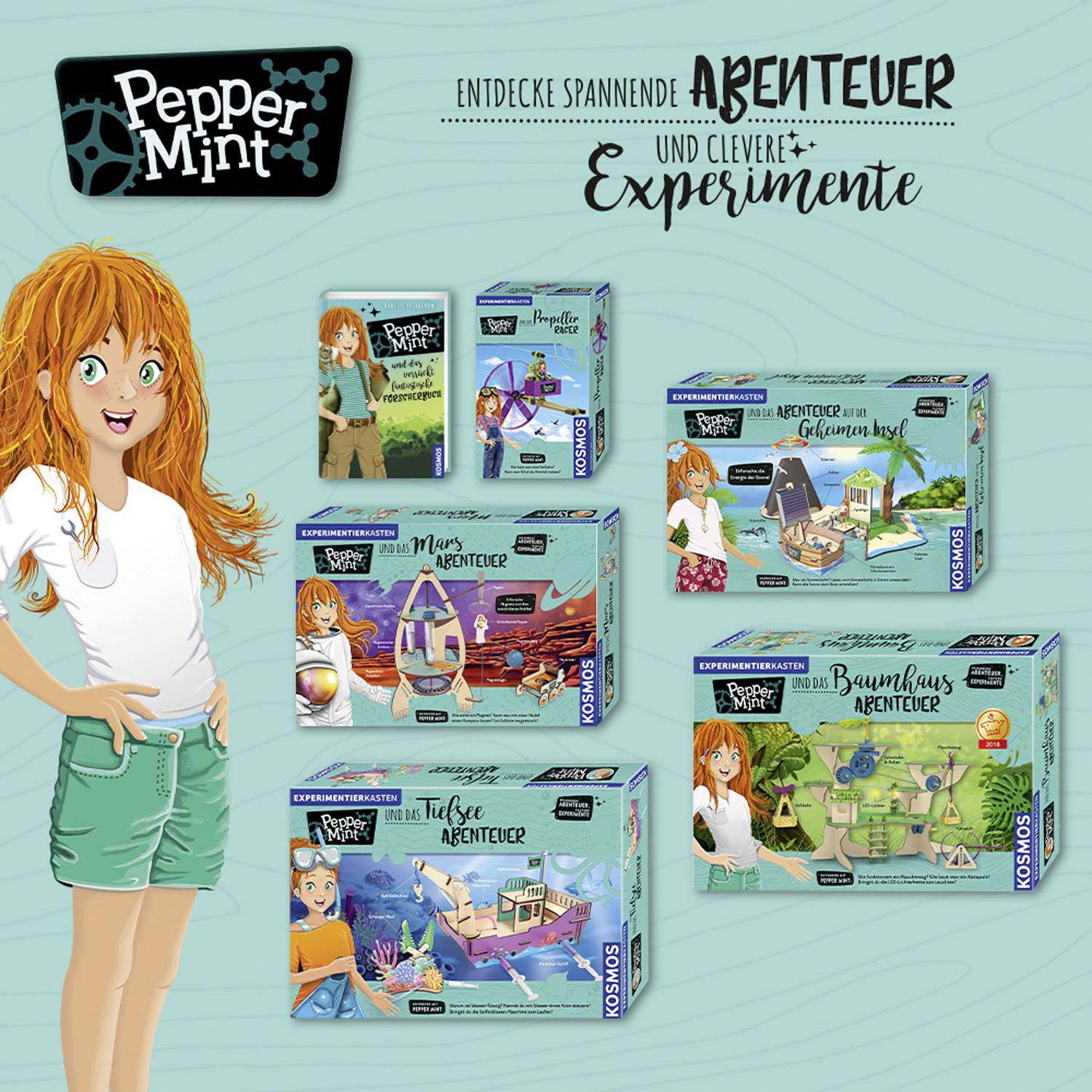 Kosmos 62602 Pepper Mint und das Baumhaus-Abenteuer  Experimentierkasten ab 8 Jahre
