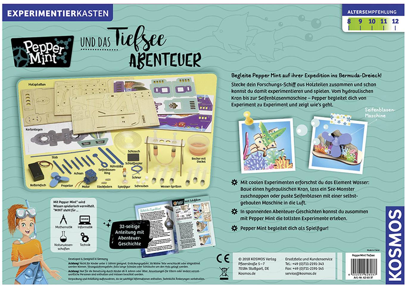 Kosmos 626037 Pepper Mint und das Tiefsee-Abenteuer Experimentierkasten ab 8 Jahre