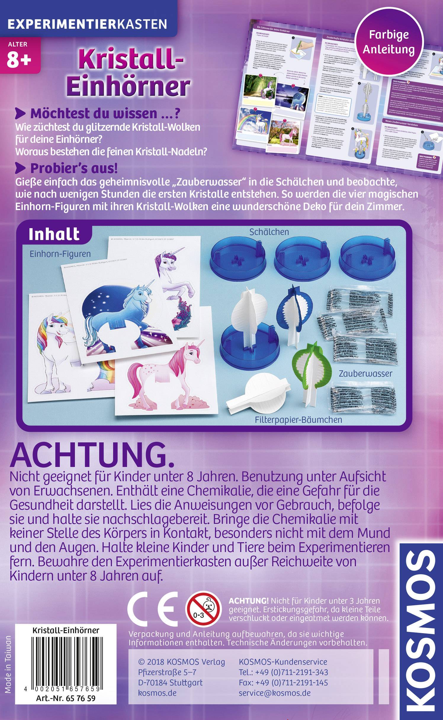 Kosmos 657659 Kristall-Einhörner Experimentierkasten ab 8 Jahre