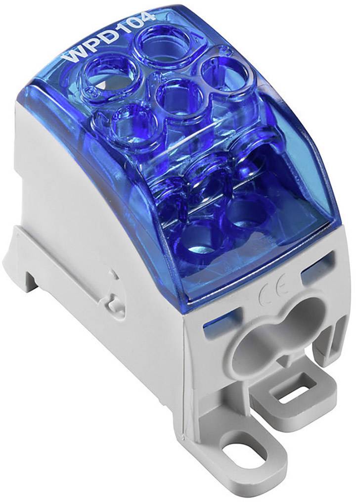 Weidmüller 2518250000 Verteilerblock Schrauben Blau, Transparent 1St.
