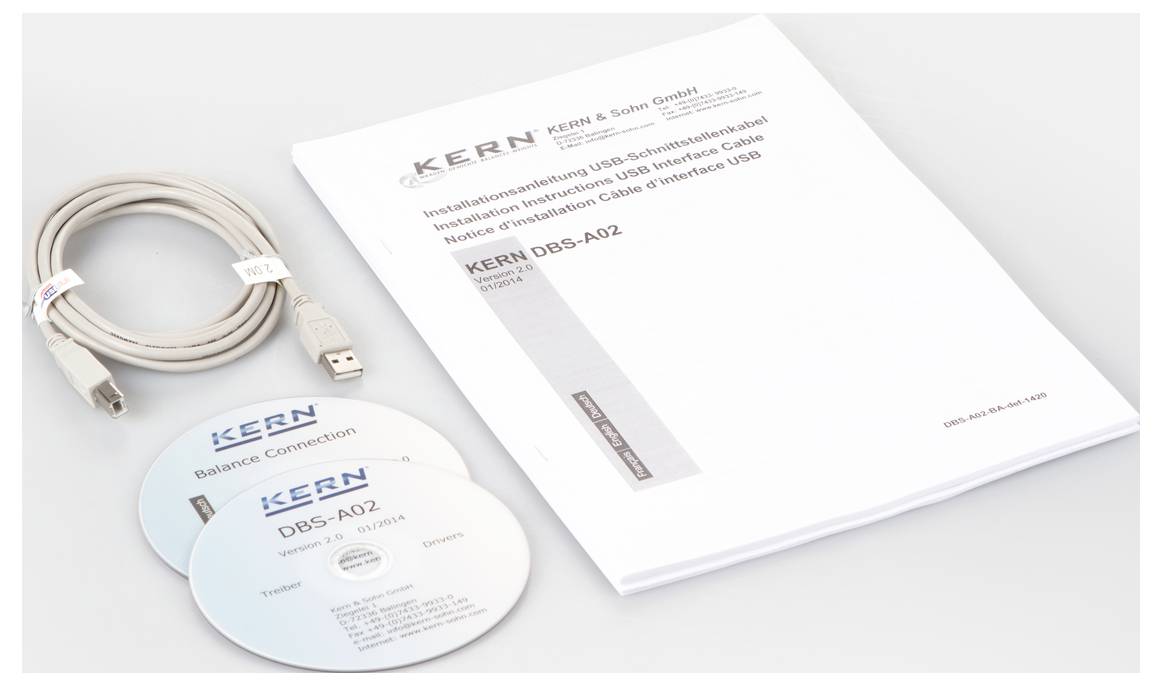Kern DBS-A01. DBS-ACC Temperatur-Kalibrierset bestehend aus Messfühler mit Auswertegerät