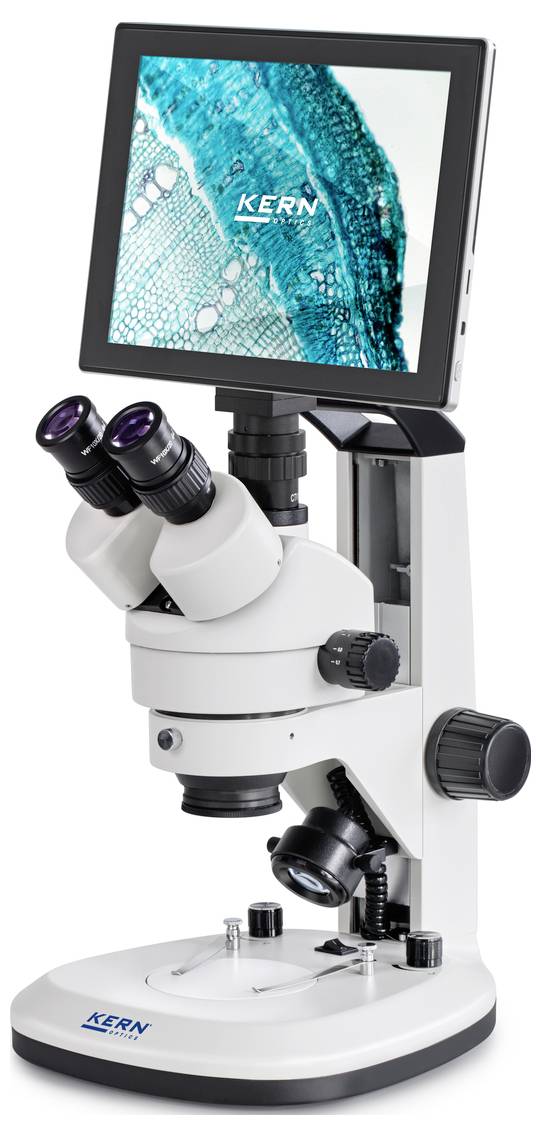 Kern OZL 468 OZL-46 Stereo-Zoom Mikroskop Trinokular Auflicht, Durchlicht