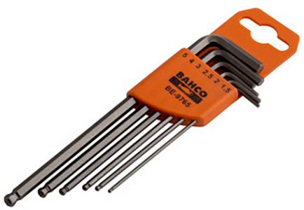 Bahco Winkelschraubendreher-Set 1.5 mm, 2 mm, 2.5 mm, 3 mm, 4 mm, 5mm 6teilig