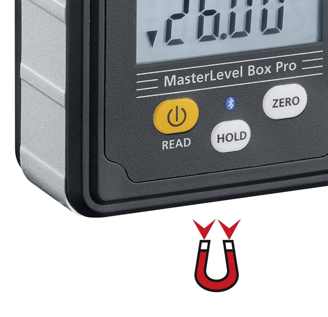 Laserliner MasterLevel Box Pro (BLE) 081.262A Digitale Wasserwaage 28mm 360°