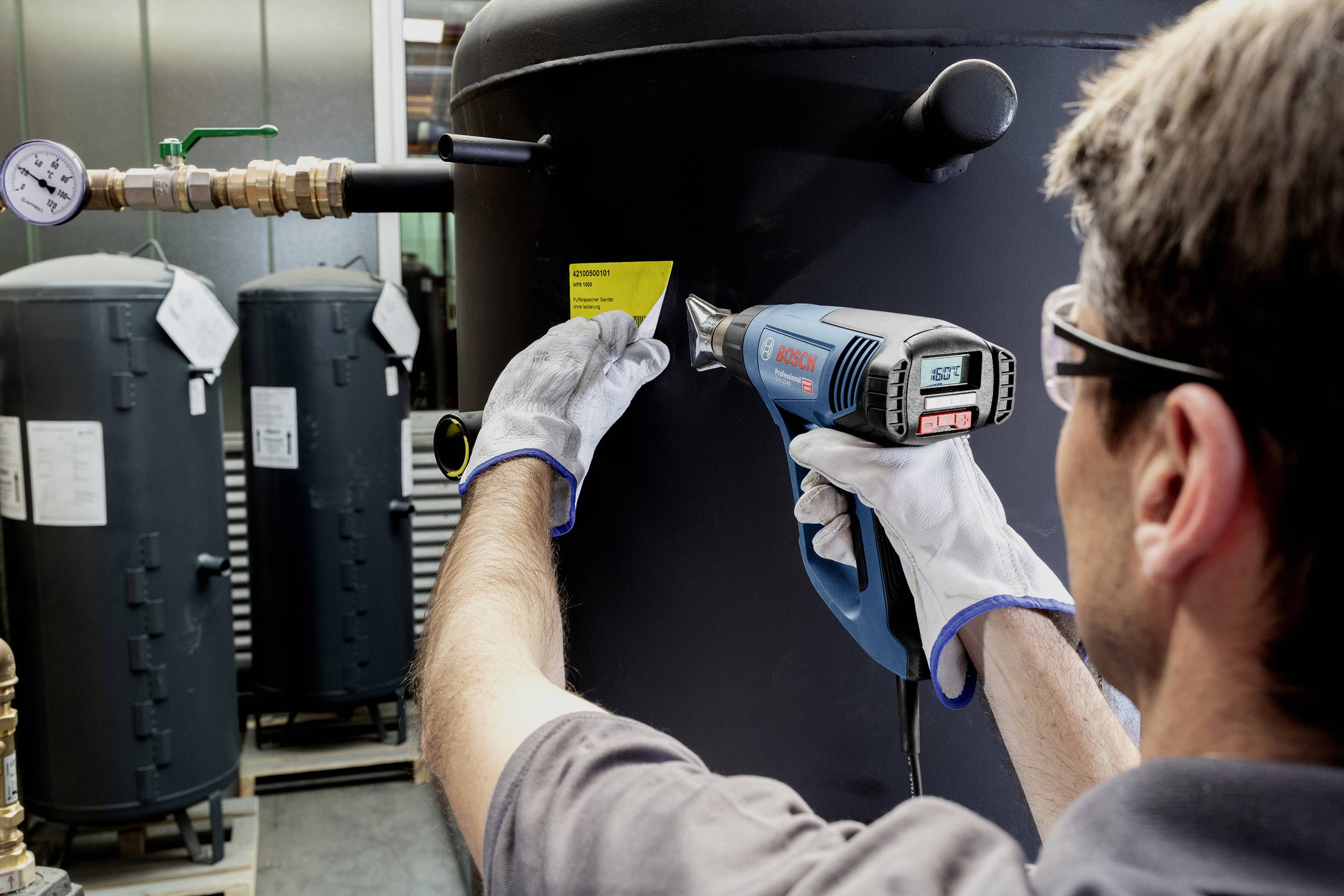 Bosch Professional 06012A6300 GHG 23-66 Heißluftgebläse inkl. Tasche 2300 W