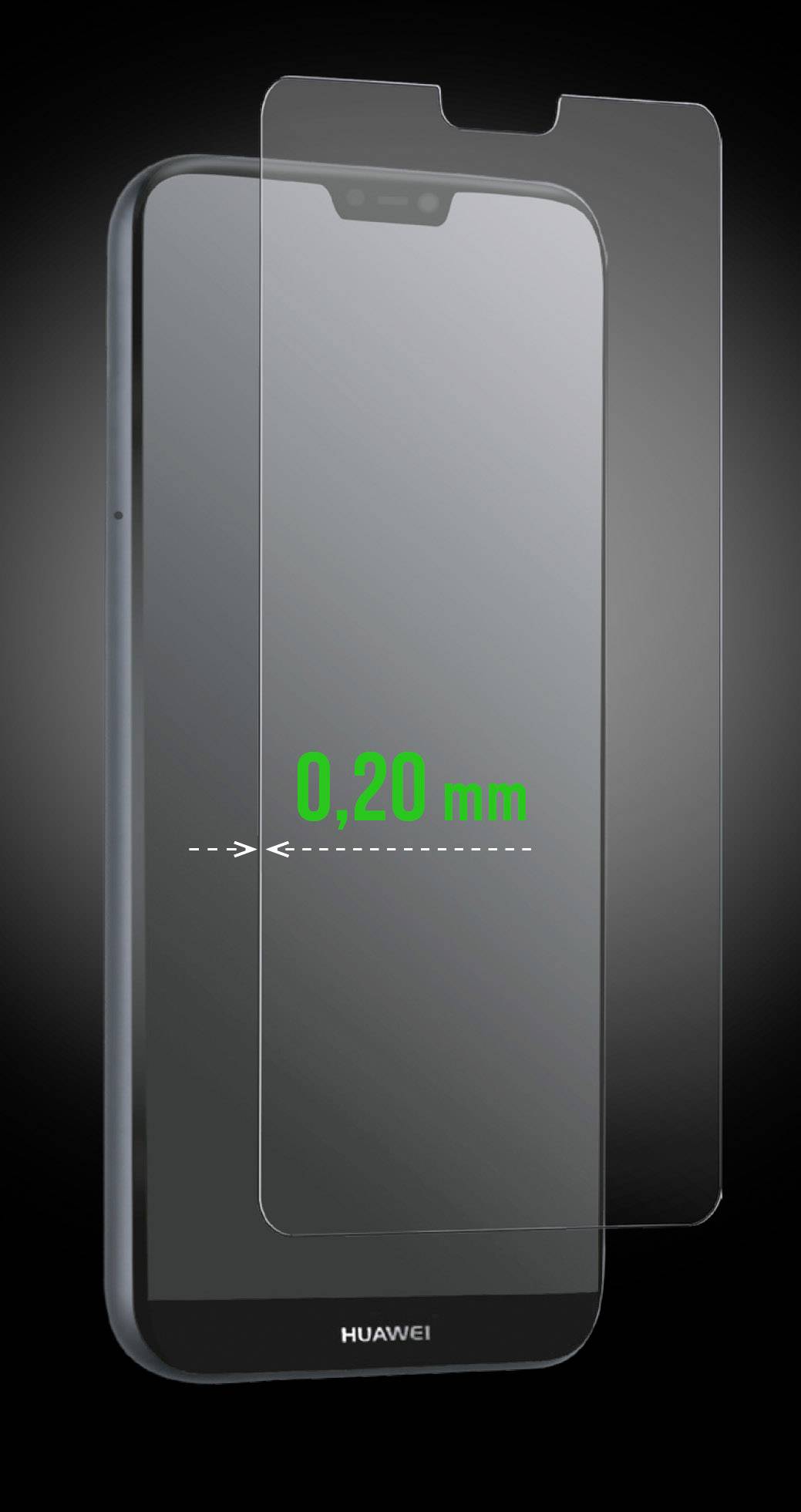 Scutes Deluxe 0,20 Displayschutzglas Passend für: Huawei P20 Lite 1St.