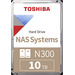 Toshiba N300 10TB Interne Festplatte 8.9cm (3.5 Zoll) SATA III HDWG11AUZSVA Bulk