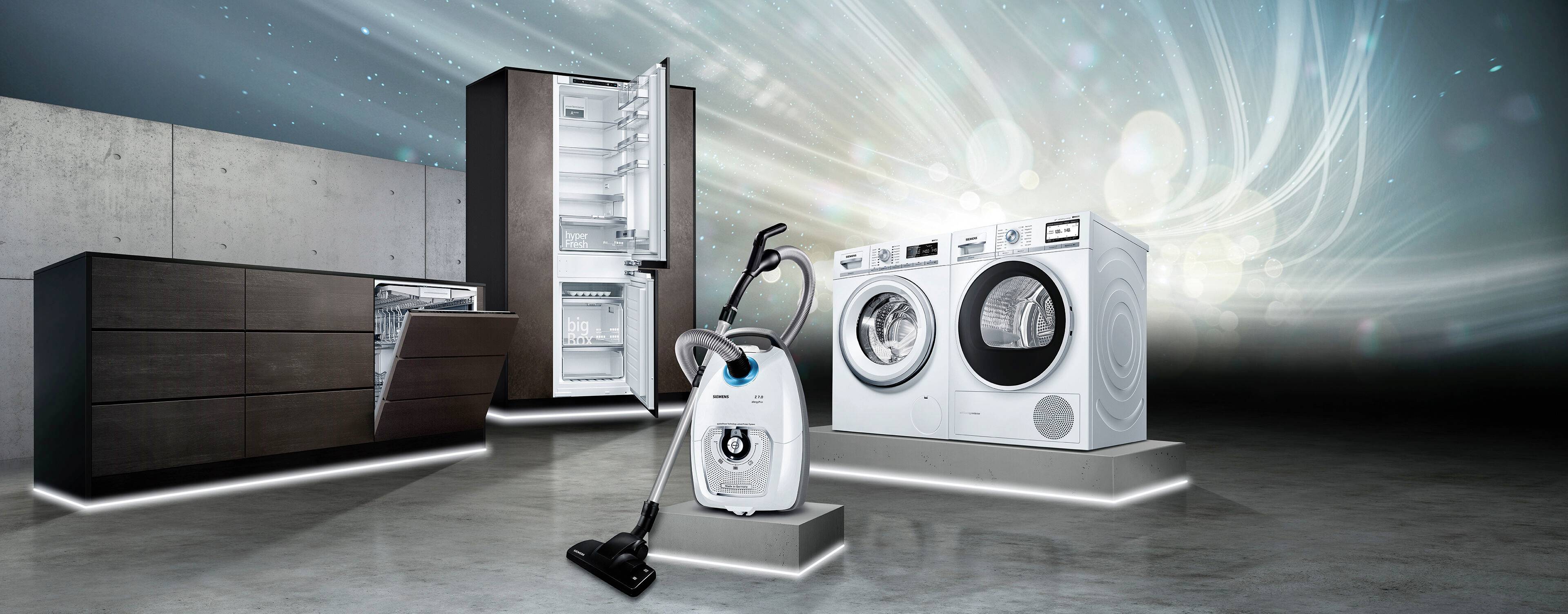 Siemens Hausgeräte VSZ7442S Staubsauger 650 W mit Staubbeutel