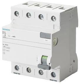 Siemens 5SV46440KL 5SV4644-0KL FI-Schutzschalter AC 40A 0.3A 400V