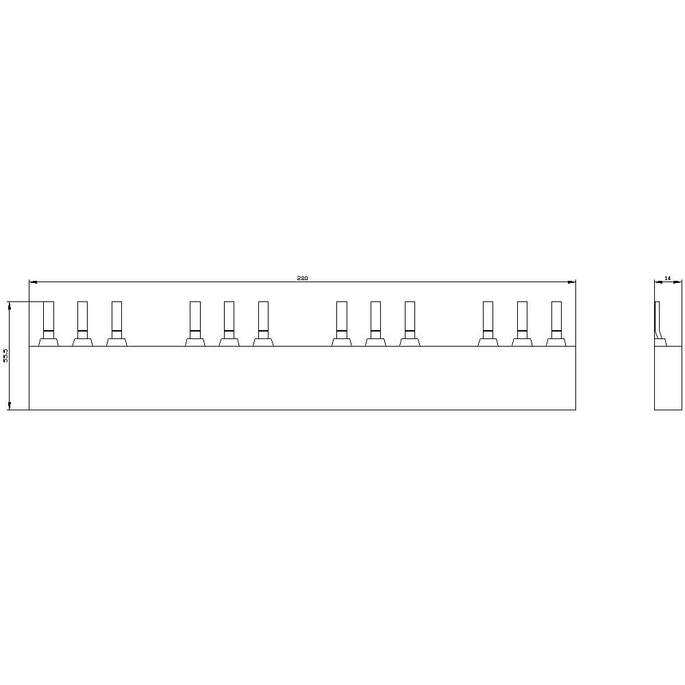 Siemens 3RV1935-3C Sammelschiene 1St.