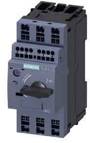 Elektrisches Schaltgerät von Siemens, Modell Sirius, mit mehrstufigem Drehschalter für Ein/Aus-Funktion, geeignet für industrielle Anwendungen.