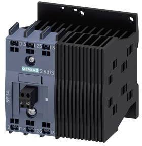 Ein Siemens Sirius Softstarter-Gerät, verwendet zur Steuerung des Anlaufstroms von Elektromotoren, um sanftes Anlaufen zu ermöglichen.