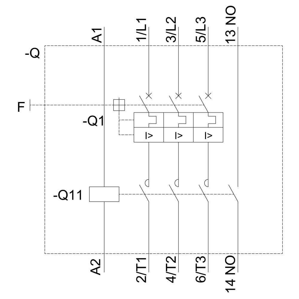 Siemens 3RA2110-4AD18-1AP0 3RA21104AD181AP0 Verbraucherabzweig Motorleistung bei 400V 7.5kW 690V Nennstrom 15.5A
