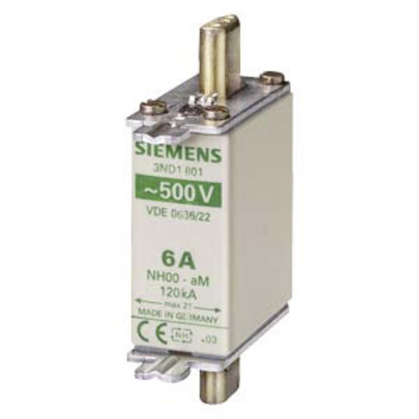 Siemens 3ND1810 Sicherungseinsatz Sicherungsgröße = 0 25 A 500 V 3 St.