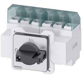 Ein elektrischer Schalter mit der Aufschrift 'ON' und 'OFF', hergestellt von Siemens, zeigt einen Kippschalter in der mittigen Position.