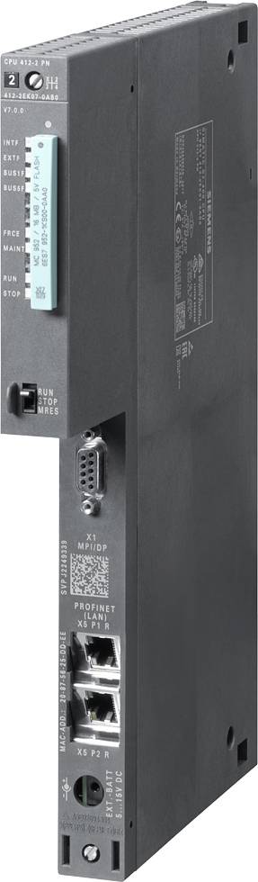 Industrieautomatisierungsmodul mit mehreren Ports und einem vertikalen Design. Verwendet zur Steuerung und Verbindung von Geräten.
