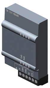 Elektronisches Bauteil im Gehäuse mit mehreren Anschlussklemmen, möglicherweise für Steuer- oder Kommunikationszwecke.