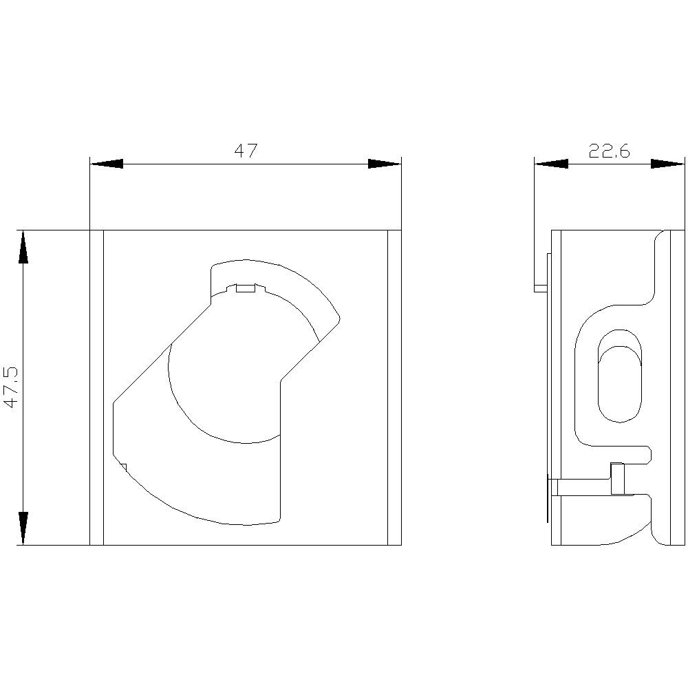 Siemens 3SU19500DT800AA0 3SU1950-0DT80-0AA0 Absperrvorrichtung IP66, IP67, IP69/IP69K 1St.
