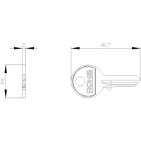 Siemens 3SU19500FB800AA0 3SU1950-0FB80-0AA0 Schlüssel 1 St. Siemens 3SU19500FB800AA0 3SU1950-0FB80-0AA0 Schlüssel 1 St.