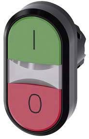 Grüner und roter Kippschalter mit den Symbolen 'I' und 'O' für Ein/Aus-Funktion.