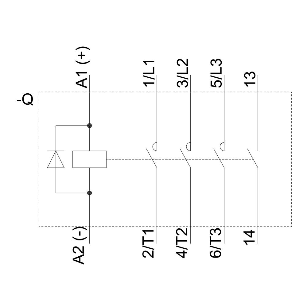 Siemens 3TG1010-1BB4 Powerrelais 3 Schließer, 1 Öffner