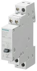 Ein Siemens-Leistungsschalter mit der Bezeichnung '5TE4320', geeignet für 10A. Hauptkomponente in elektrischen Schaltanlagen.