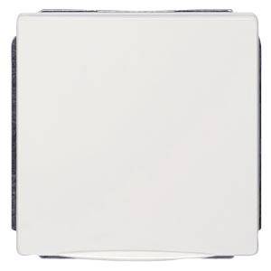 Ein weißer Lichtschalter in der Aus-Stellung.