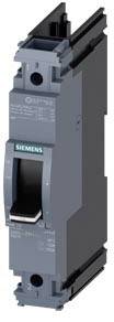 Grauer Siemens-Leistungsschalter mit Kippschalter zur Steuerung von elektrischen Stromkreisen, vertikal ausgerichtet.
