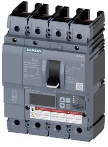 Siemens 3VA6110-8JT41-0AA0 Leistungsschalter 1 St. Einstellbereich (Strom): 40 - 100 A Schaltspannung (max.): 600 V/AC (B x H x T) 140 x 198 x 86 mm