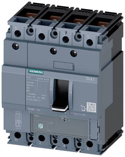 Siemens 3VA1116-5FE42-0AA0 Leistungsschalter 1 St. Einstellbereich (Strom): 112 - 160A Schaltspannun