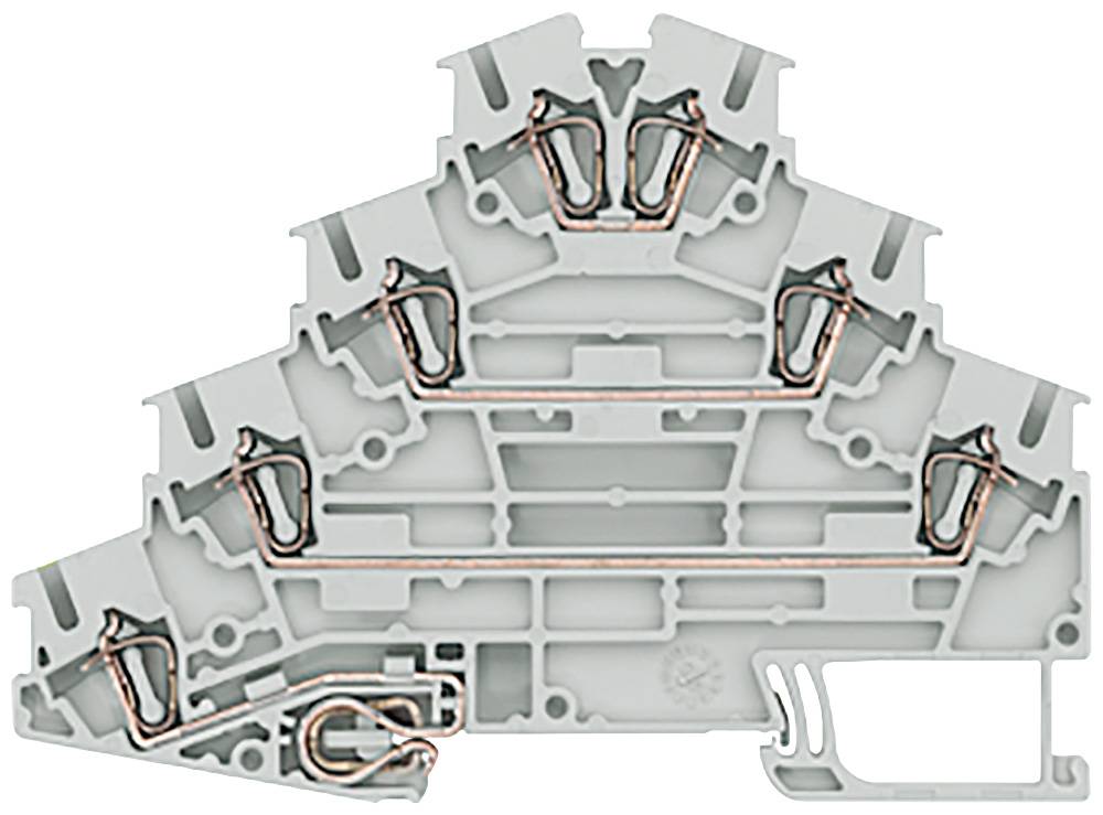 Siemens 8WH20404LF00 Vierstock-Motorenklemme 5.2mm Federzuganschluss Grau 1St.