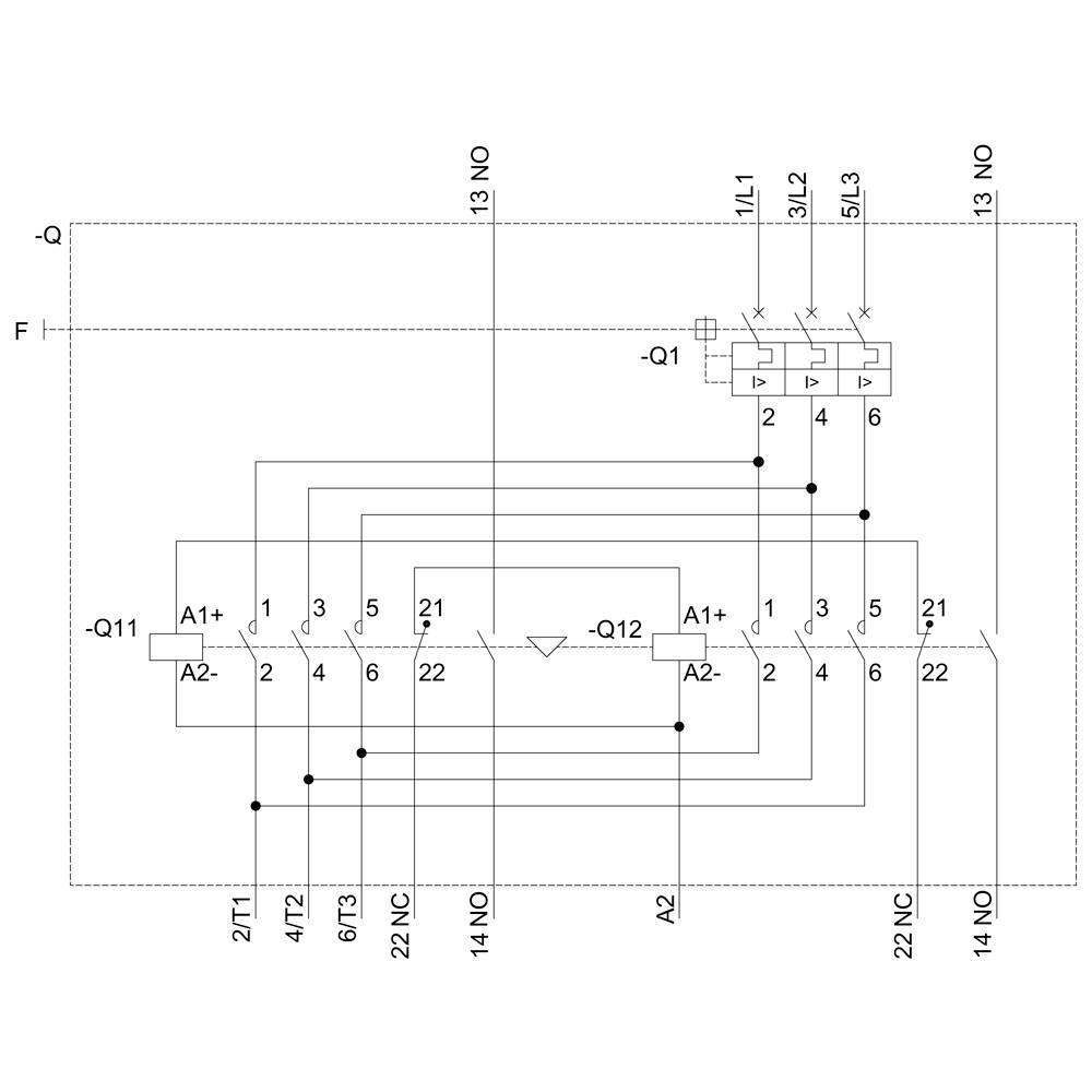 Siemens 3RA2220-4EB27-0BB4 3RA22204EB270BB4 Verbraucherabzweig Motorleistung bei 400V 15kW 690V Nennstrom 29A