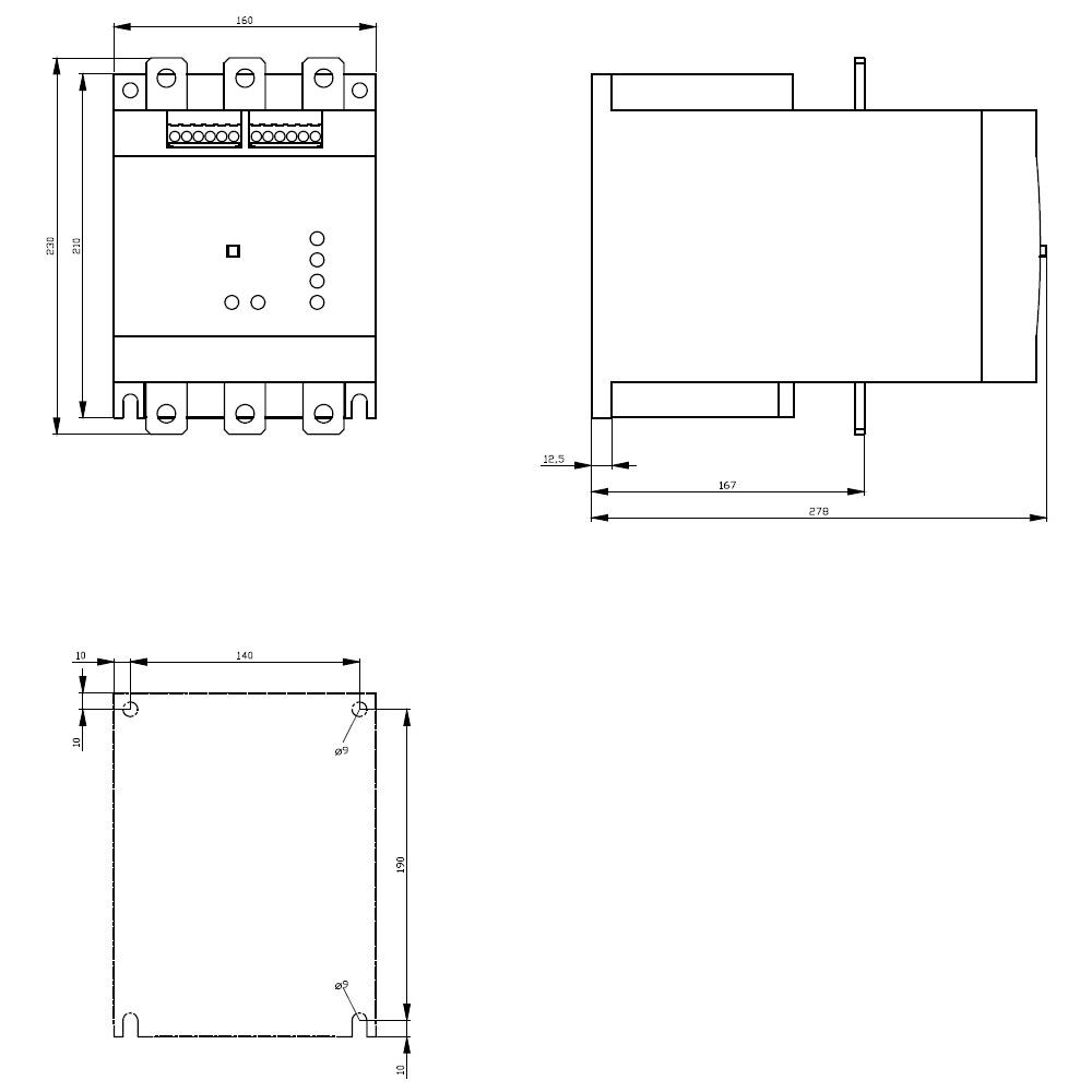 Siemens 3RW4073-6BB35 Sanftstarter Motorleistung bei 400 V 132 kW 600 V Nennstrom 230 A