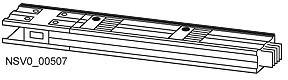 Illustration eines Metallprofils mit der Bezeichnung 'NSVO_00607'. Das Profil zeigt Details der Struktur und Verbindungselemente.