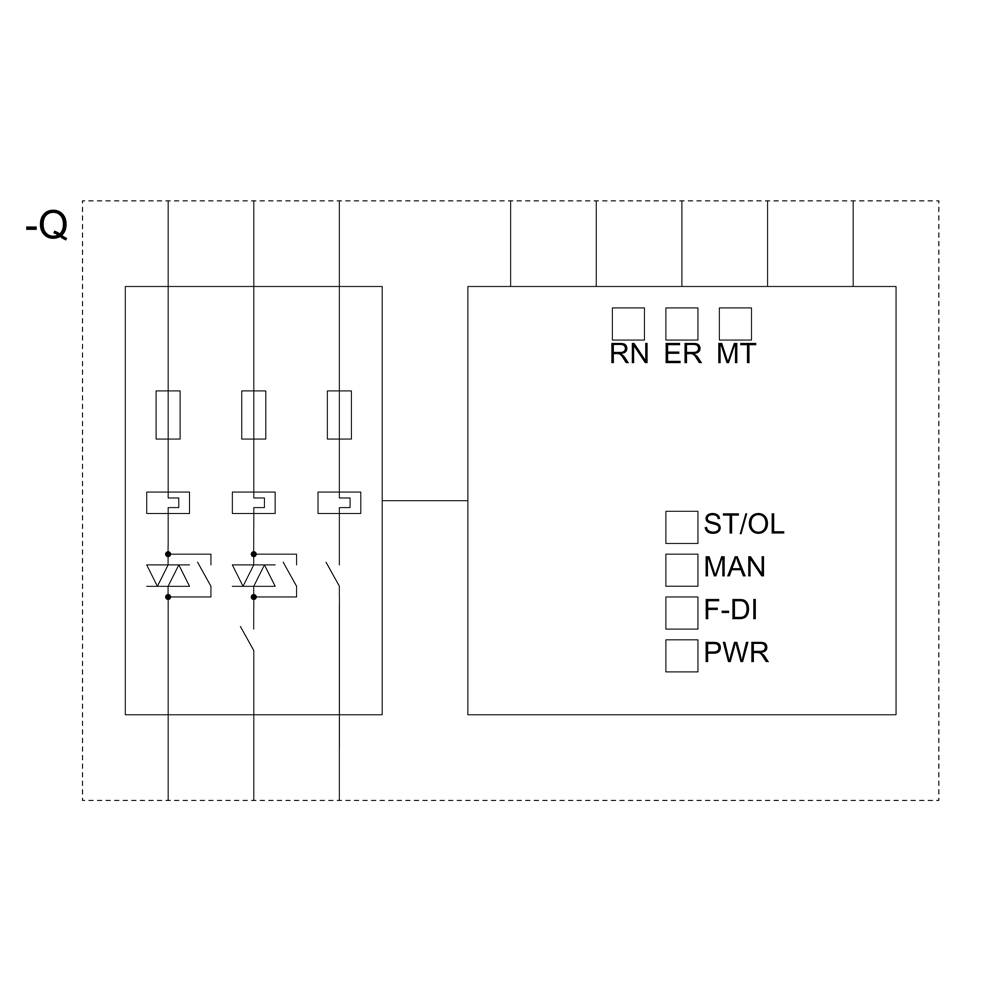 Siemens 3RK1308-0CC00-0CP0 3RK13080CC000CP0 Direktstarter Motorleistung bei 400V 1.1kW 500V Nennstrom 3A