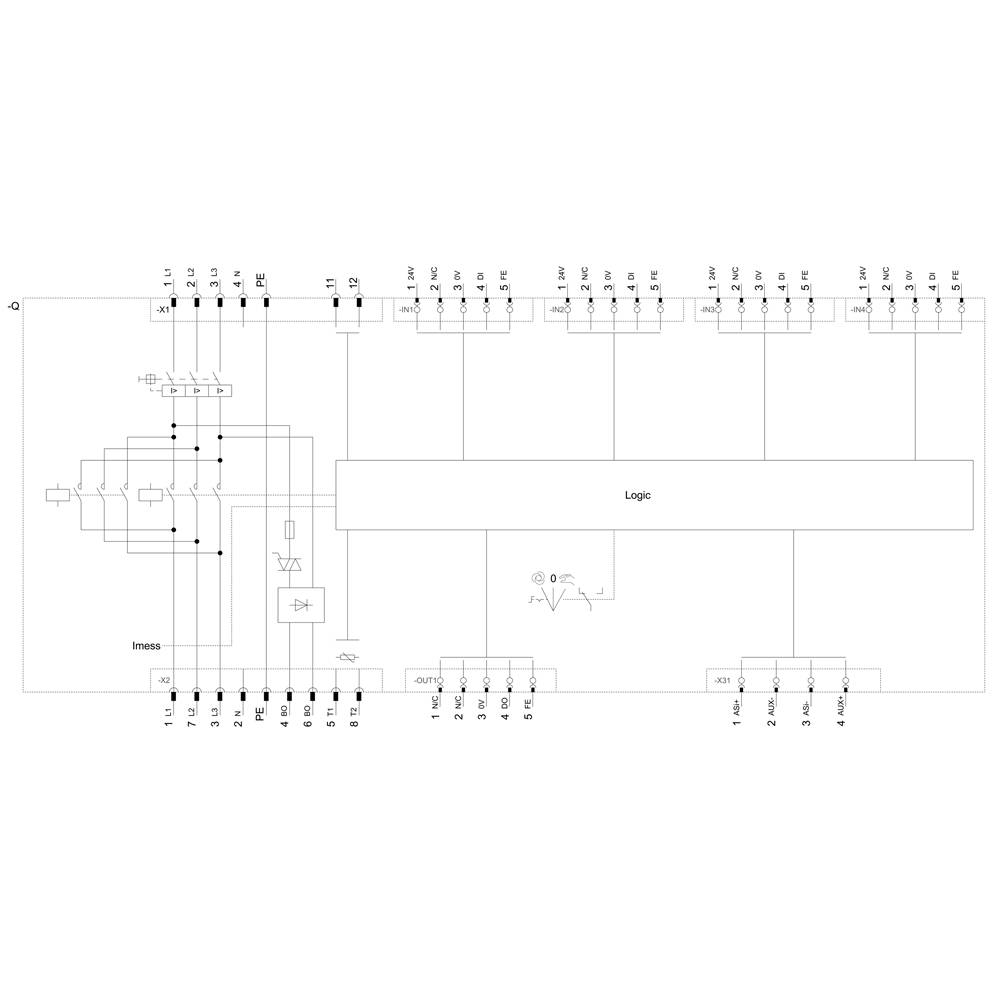 Siemens 3RK1315-6KS41-3AA5 3RK13156KS413AA5 Motorstarter Motorleistung bei 400V 0.75kW 400V Nennstrom 2A