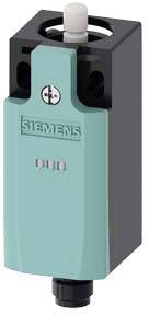 'SIMENS'-Markierung auf einem elektronischen Gerät in hellblau und schwarz, möglicherweise ein Teil einer industriellen Steuerung.