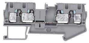 Siemens 8WH60040AG00 Durchgangsklemme 6.2mm Steck-Klemm Grau 1St.