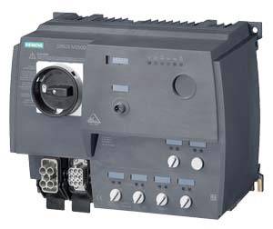 Elektronisches Gerät von Siemens, vermutlich ein Schaltschrank-Bauteil, mit diversen Schaltern und Anschlüssen auf der Front.