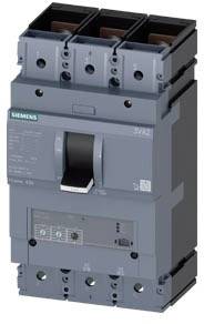 Industrieschalter mit drei Schaltern oben und einem großen, schwarzen Hebel in der Mitte.