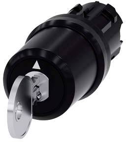 Siemens 3SU10005BM010AA0 3SU1000-5BM01-0AA0 Schlüsselschalter 2 x 45° IP66, IP67, IP69/IP69K 1St.