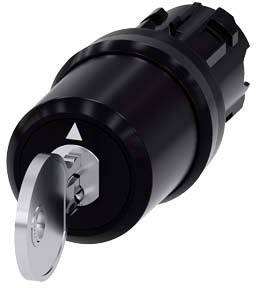 Siemens 3SU10005PL410AA0 3SU1000-5PL41-0AA0 Schlüsselschalter 2 x 45° IP66, IP67, IP69/IP69K 1St.