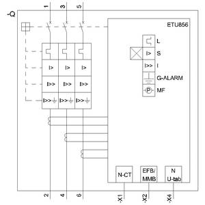 Siemens 3VA6140-8KT31-2AA0 Leistungsschalter 1 St. Einstellbereich (Strom): 16 - 40 A Schaltspannung (max.): 600 V/AC (B x H x T) 105 x 198 x 86 mm