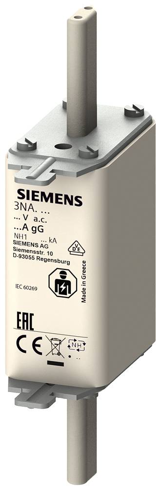 Siemens 3NA3110 Sicherungseinsatz Sicherungsgröße = 1 25 A 500 V 1 St.