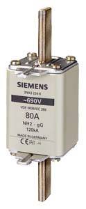 Ein NH-Sicherungseinsatz von Siemens, 690V, 80A, geeignet für den Einsatz in elektrischen Sicherungssystemen, hergestellt in Deutschland.