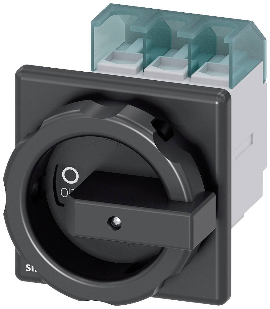 Drehschalter in 'OFF'-Position mit drei Anschlussklemmen oben, geeignet für elektrische Anwendungen.