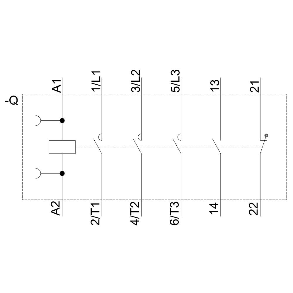 Siemens 3RT2027-1AL20 Schütz 3 Schließer 690 V/AC 1St.