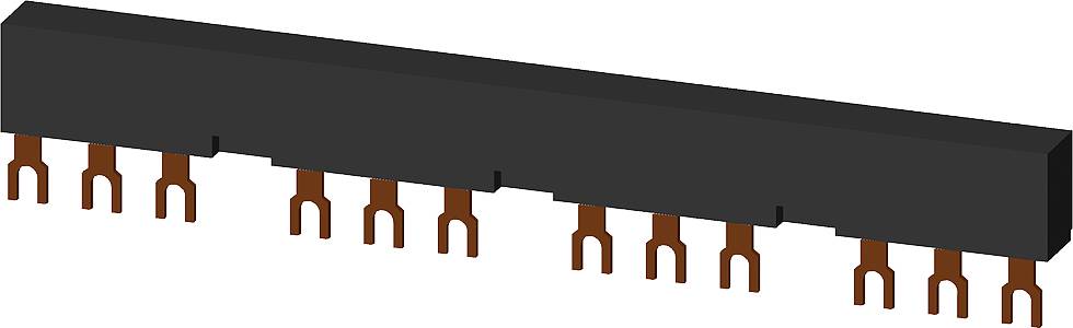 Ein Pinheader mit zehn Pins. Sie sind symmetrisch im Abstand ausgerichtet und befinden sich unter einem schwarzen Kunststoffgehäuse.